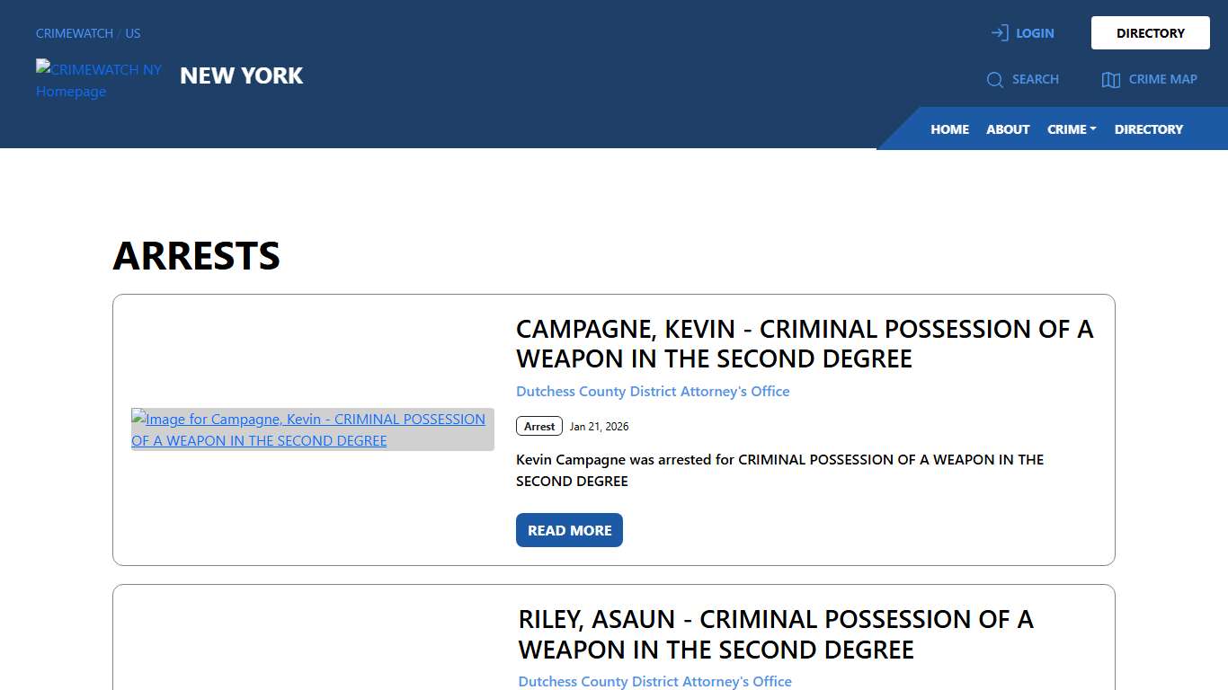 New York Arrests CRIMEWATCH