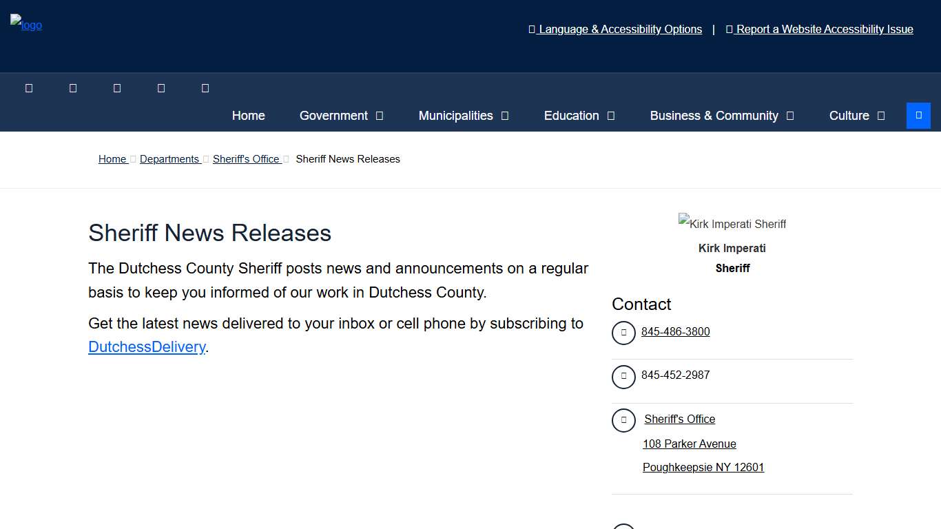 Sheriff News Releases